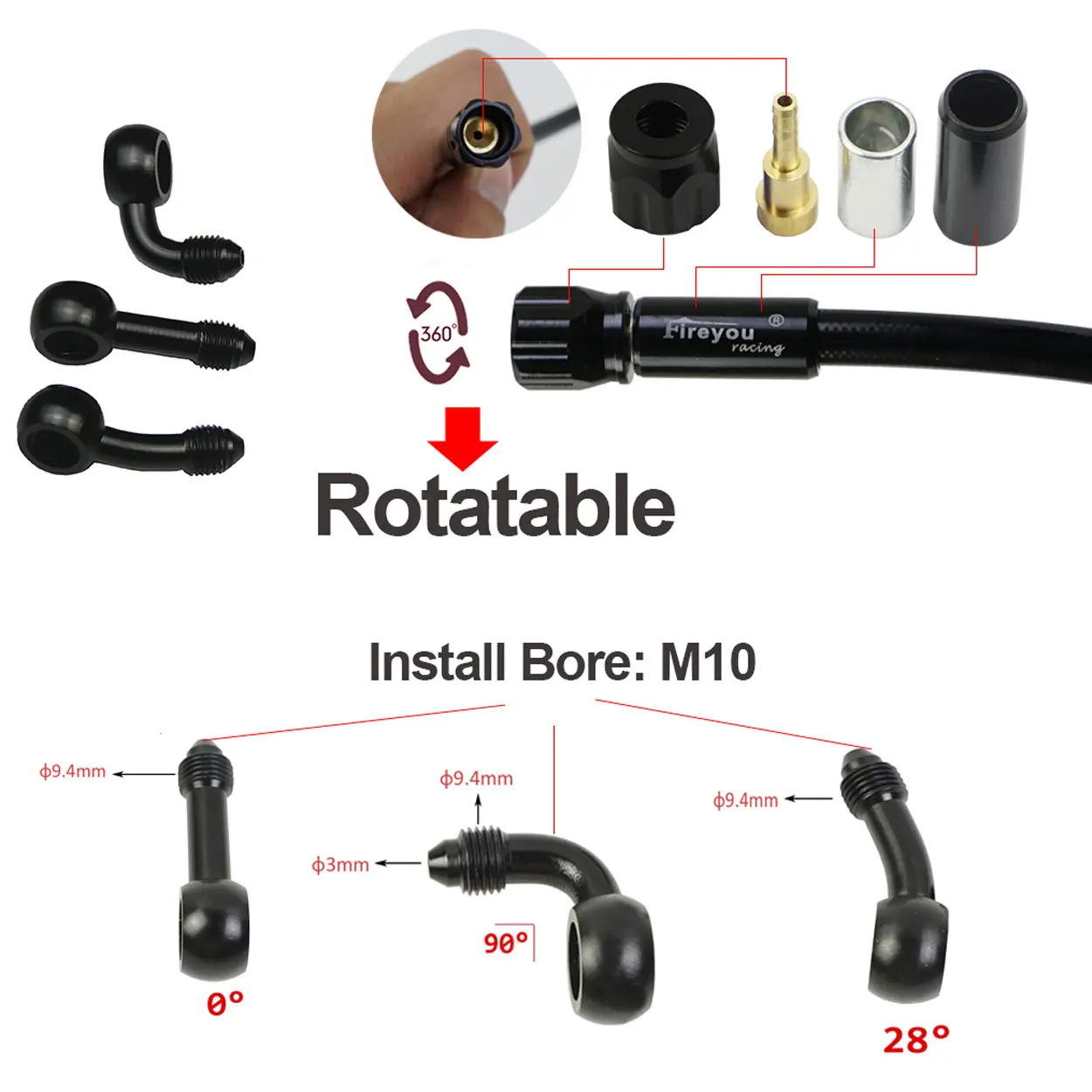 Manguera de freno trenzada AN3 - Brake Line Motorcycle reseña y precio